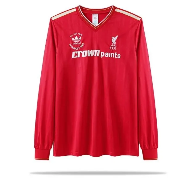 Liverpool 1985/86 Home FA Cup Long Sleeves Retro Jersey