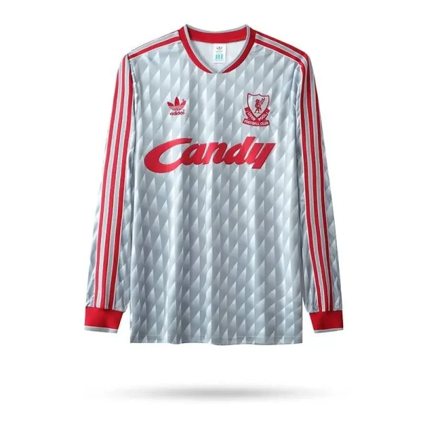 Liverpool 1989/91 Away Long Sleeves Retro Jersey