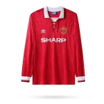 Manchester United 1992/94 Home Long Sleeves Retro Jersey