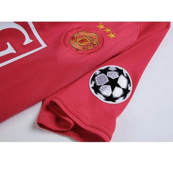 Manchester United 2008 Home UCL Final Three Stars Retro Jersey