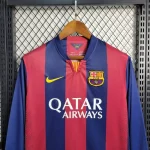Barcelona 2014/2015 Home Long Sleeves Retro Jersey