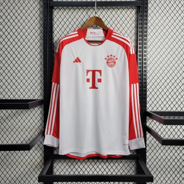 Bayern Munich 2023/24 Home Long Sleeve Jersey