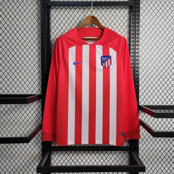 Atletico Madrid 2023/24 Home Long Sleeves Jersey