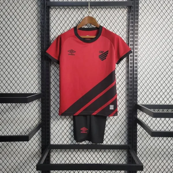 Athletico Paranaense 2023/24 Home Kids Jersey And Shorts Kit
