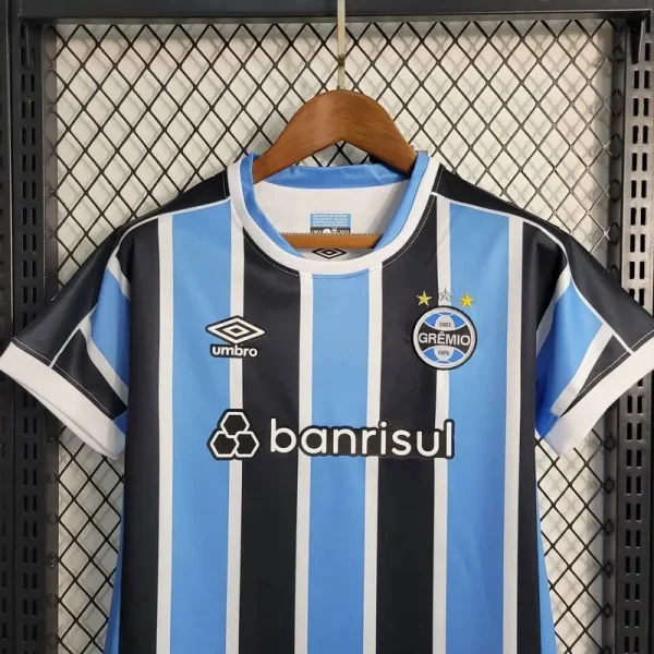 Gremio 2023/24 Home Kids Jersey And Shorts Kit