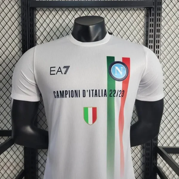 Napoli 2023/24 Champion Edition Player Version Jersey White