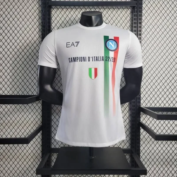 Napoli 2023/24 Champion Edition Player Version Jersey White
