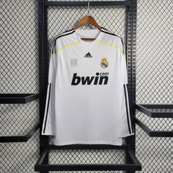 Real Madrid 2009/10 Home Long Sleeves Retro Jersey