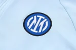 Inter Milan 2023-24 Half-Zip Tracksuit Light Blue