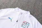 Manchester City 2021-22 Half-Zip Tracksuit White