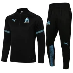 Olympique Marseille 2021-22 Half-zip Tracksuit Black