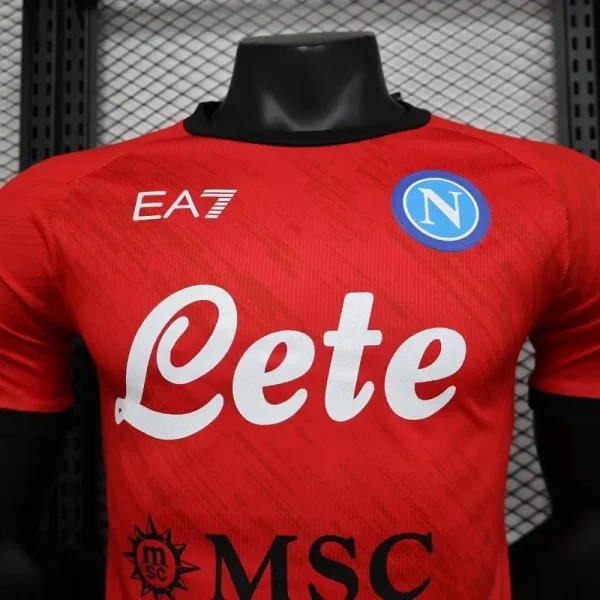 Napoli 2023/24 Champion Edition Player Version Jersey Red