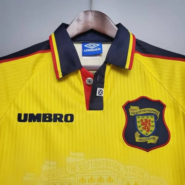 Scotland 1996/98 Yellow Retro Jersey