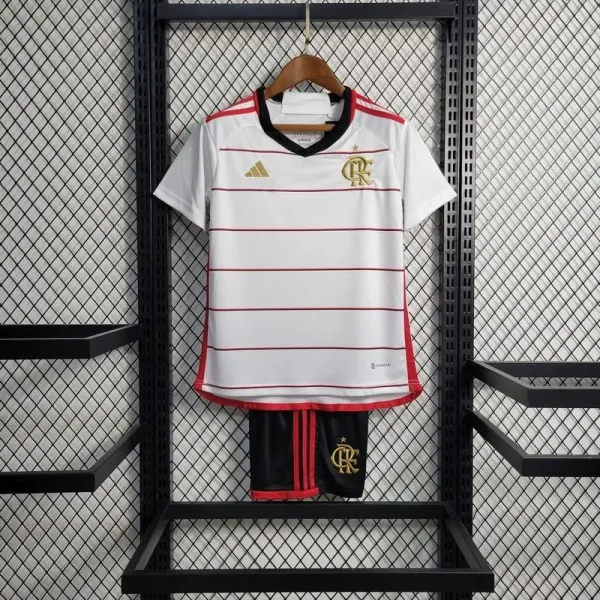 Flamengo 2023/24 Away Kids Jersey And Shorts Kit