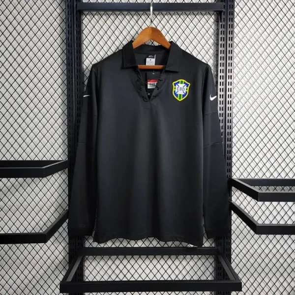 Brazil 2004 Special Edition Long Sleeves Retro Jersey