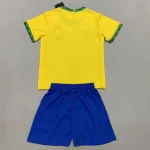 Brazil 2021 Home Kids Jersey And Shorts Kit