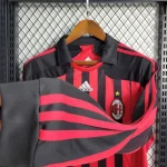AC Milan 2007/08 Home Long Sleeves Retro Jersey