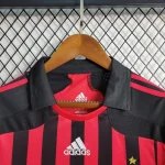 AC Milan 2007/08 Home Long Sleeves Retro Jersey