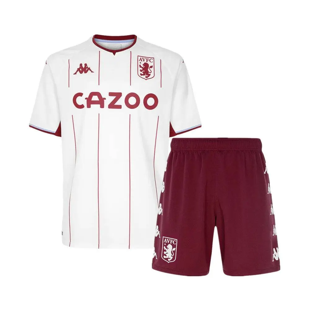 Aston Villa 2021/22 Away Kids Jersey And Shorts Kit