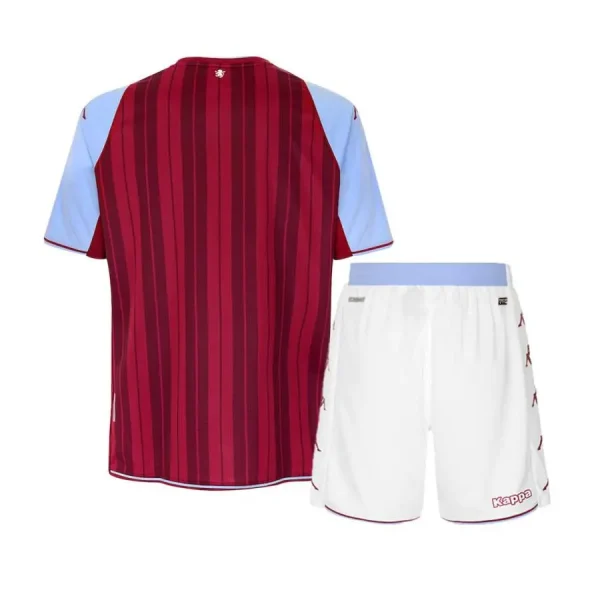 Aston Villa 2021/22 Home Kids Jersey And Shorts Kit