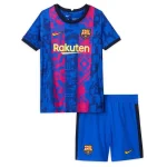 Barcelona 2021/22 Third Kids Jersey And Shorts Kit