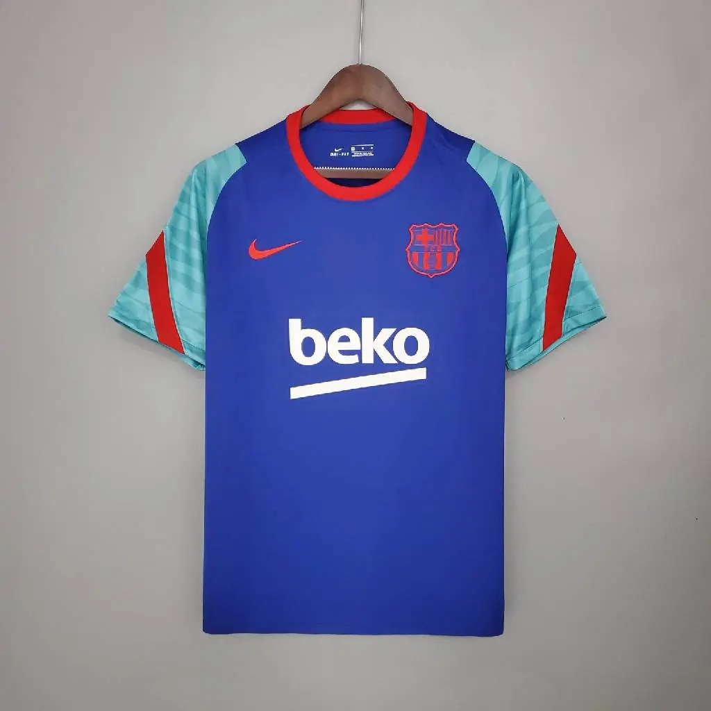 Barcelona 2021/22 Pre-Match Training Jersey Blue