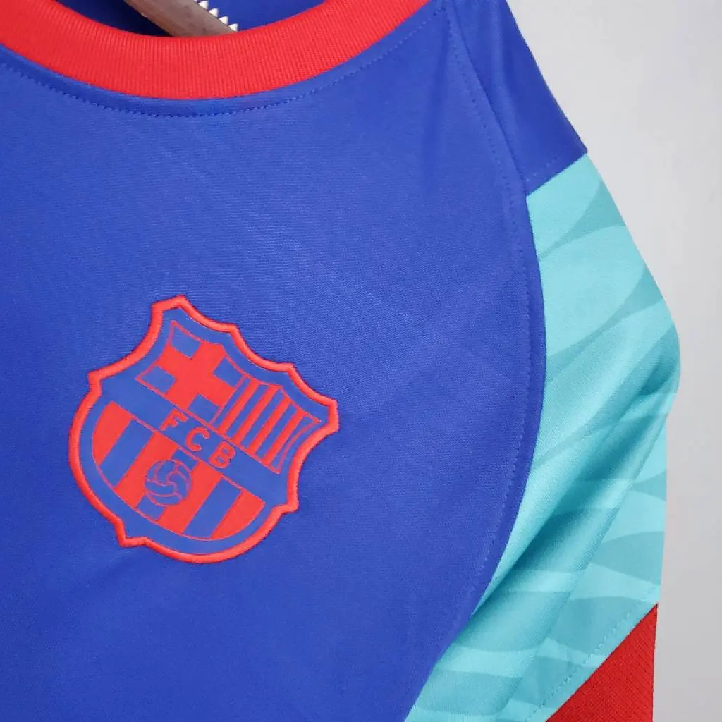 Barcelona 2021/22 Pre-Match Training Jersey Blue