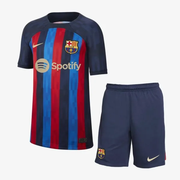 Barcelona 2022/23 Home Kids Jersey And Shorts Kit
