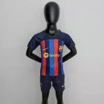 Barcelona 2022/23 Home Kids Jersey And Shorts Kit