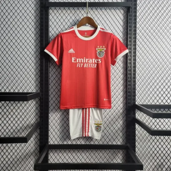 Benfica 2022/23 Home Kids Jersey And Shorts Kit