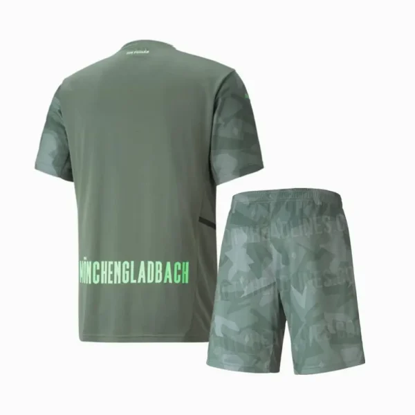Borussia Monchengladbach 2021/22 Away Kids Jersey And Shorts Kit