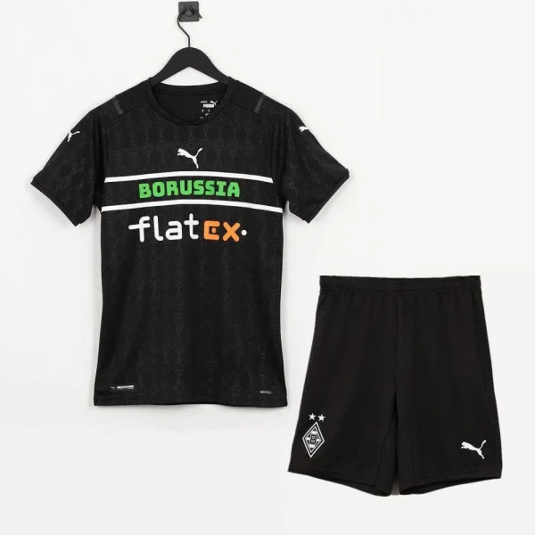 Borussia Monchengladbach 2021/22 Third Kids Jersey And Shorts Kit