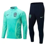 Brazil 2022-23 Half-zip Tracksuit Green