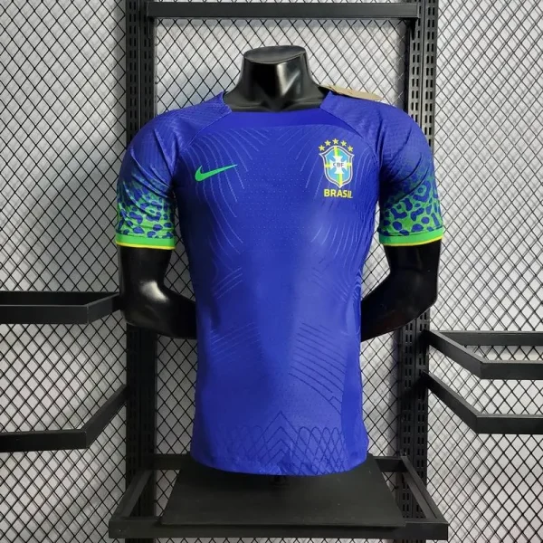 Brazil 2022 World Cup Away Player Version Jersey