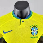 Brazil 2022 World Cup Home Player Version Jersey