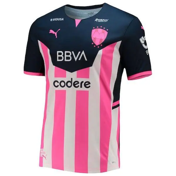 Cf Monterrey Puma 2021/22 Breast Cancer Awareness Authentic Jersey - Navy