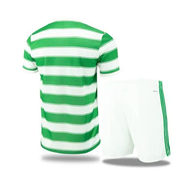 Celtic 2021/22 Home Kids Jersey And Shorts Kit