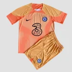 Chelsea 2022/23 Goalkeeper Kids Jersey And Shorts Kit