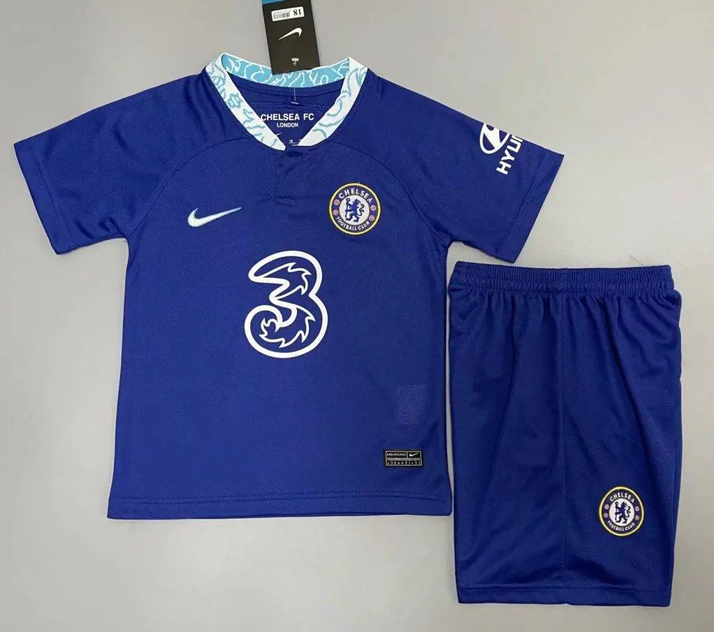 Chelsea 2022/23 Home Kids Jersey And Shorts Kit