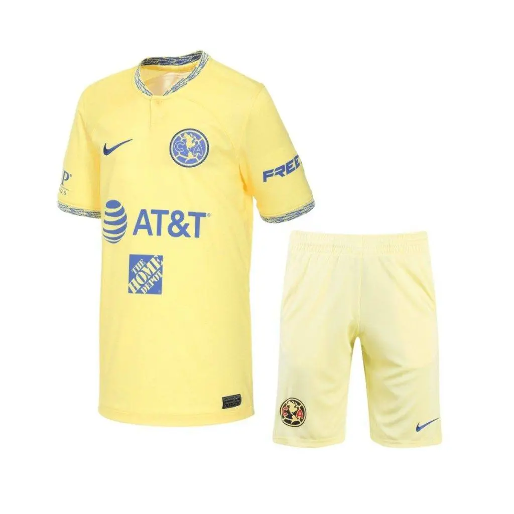 Club America 2022/23 Home Kids Jersey And Shorts Kit