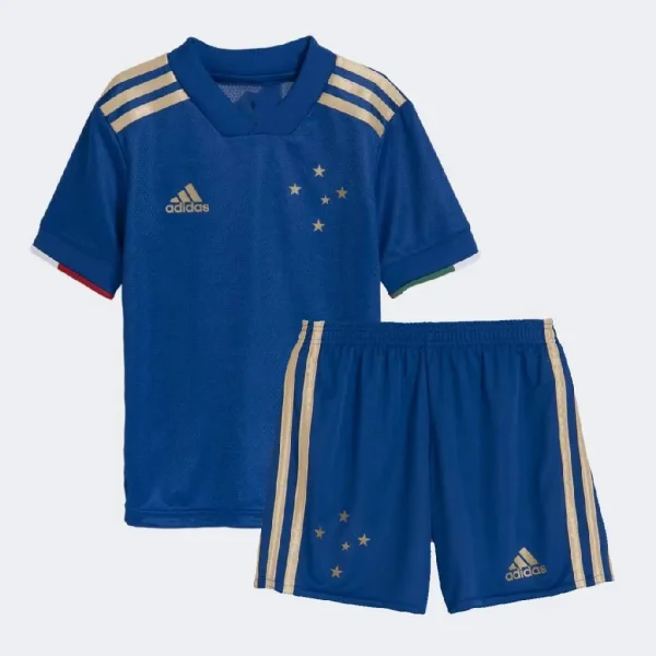 Cruzeiro 2021 Centenary Home Kids Jersey And Shorts Kit
