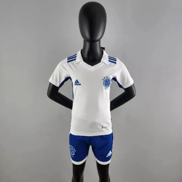 Cruzeiro 2022 Away Kids Jersey And Shorts Kit