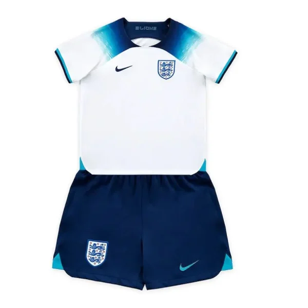 England 2022/23 Home Kids Jersey And Shorts Kit