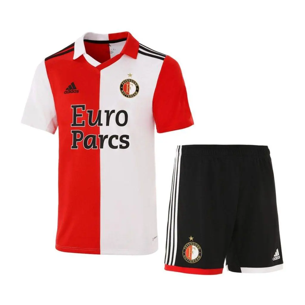 Feyenoord 2022/23 Home Kids Jersey And Shorts Kit