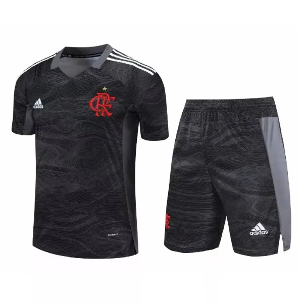 Flamengo 2021 Goalkeeper Kids Jersey And Shorts Kit