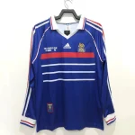 France 1998 World Cup Home Long Sleeves Retro Jersey