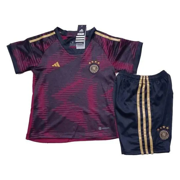 Germany 2022/23 Away World Cup Kids Jersey And Shorts Kit