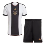 Germany 2022/23 Home World Cup Kids Jersey And Shorts Kit