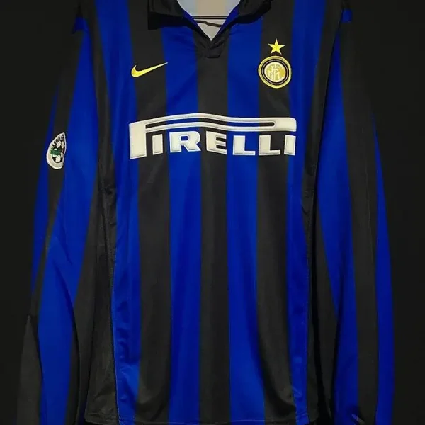 Inter Milan 1998/99 Home Baggio Long Sleeves Retro Jersey