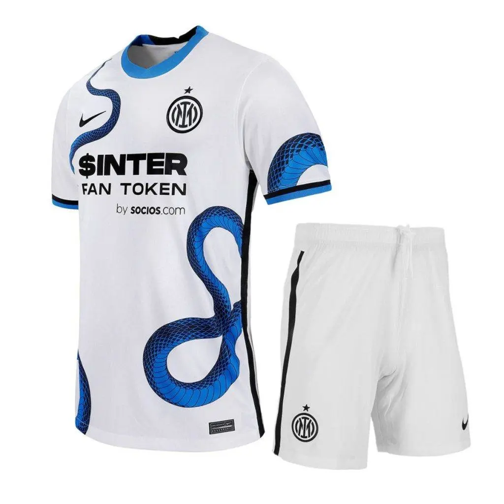 Inter Milan 2021/22 Away Kids Jersey And Shorts Kit